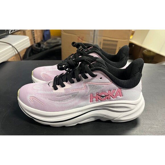 Hoka Clifton 10 Women's Running Shoes Carnation Starlight Glow Size 6.5 B No Box - Picture 3 of 7